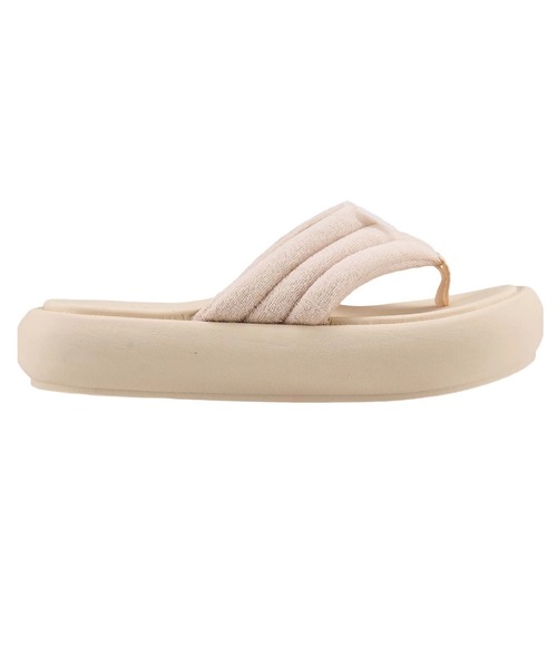 ROXY（ロキシー）の「RAD WEEKEND PILE/ロキシーボリュームソールトングサンダル（サンダル・レディース・ベージュ/ブラウン/ピンク・LARGE/SMALL/MEDIUM）」の10枚目の写真