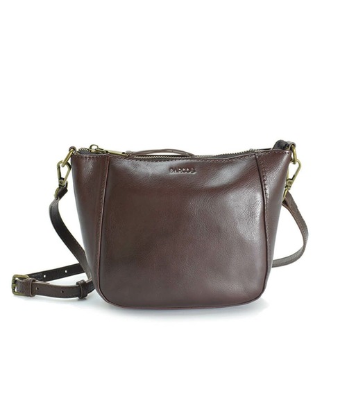 【BARCOS/バルコス】ツヤ有りレザーポシェット