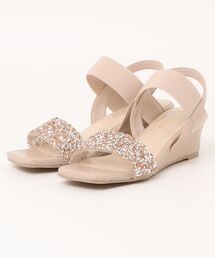 Realta | Realta(レアルタ)4cmウェッジソールキラキラビジューウェッジサンダル(サンダル)