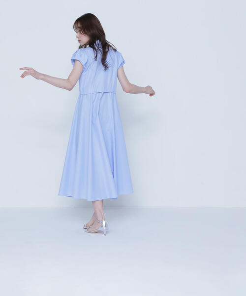 NATURAL BEAUTY BASIC(ナチュラルビューティーベーシック)の「◇タックパフシャツワンピース(シャツワンピース・レディース・チャコールグレー/ブルー/ネイビー・SMALL/MEDIUM)」の18枚目の写真