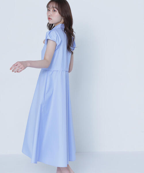 NATURAL BEAUTY BASIC(ナチュラルビューティーベーシック)の「◇タックパフシャツワンピース(シャツワンピース・レディース・チャコールグレー/ブルー/ネイビー・SMALL/MEDIUM)」の20枚目の写真