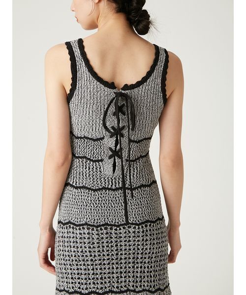 レースアップ2wayニットタンクドレス（ワンピース）｜FRAY I.D