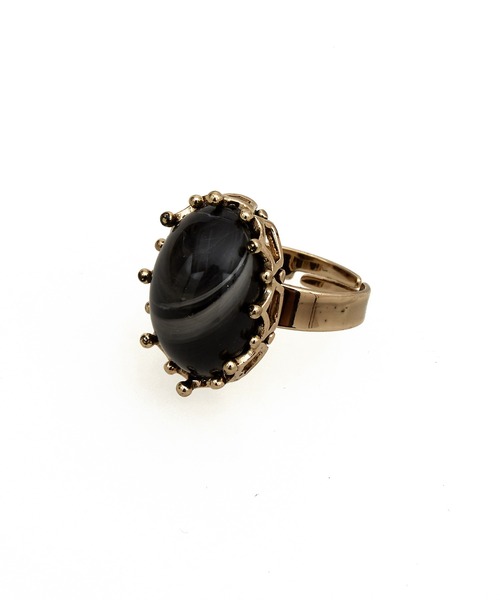 an meets zakka（アンミツザッカ）の「an meets zakka レトロアクリルストーンフリーサイズリング（リング・レディース・ホワイト系1/ホワイト系2/アイボリー系2/ピンク系その他2/レッド系1/レッド系2/ブラック系2/ブルー系2/ネイビー系2/グリーン系1/ネイビー系1/ピンク系1/ピンク系2/ブラック系1/アイボリー系1/ピンク系その他/ブルー系1/グリーン系2・FREE）」の5枚目の写真