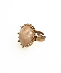 an meets zakka（アンミツザッカ）の「an meets zakka レトロアクリルストーンフリーサイズリング（リング）」