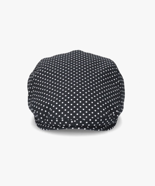 OVERRIDE（オーバーライド）の「OVERRIDE  COTTON DOT HUNTING / オーバーライド（ハンチング/ベレー帽・レディース・ブラック/ホワイト・58cm）」の9枚目の写真