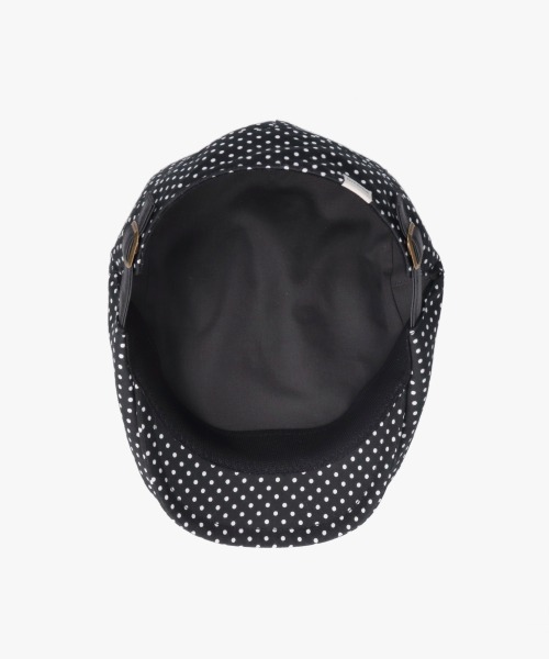 OVERRIDE（オーバーライド）の「OVERRIDE  COTTON DOT HUNTING / オーバーライド（ハンチング/ベレー帽・レディース・ブラック/ホワイト・58cm）」の6枚目の写真