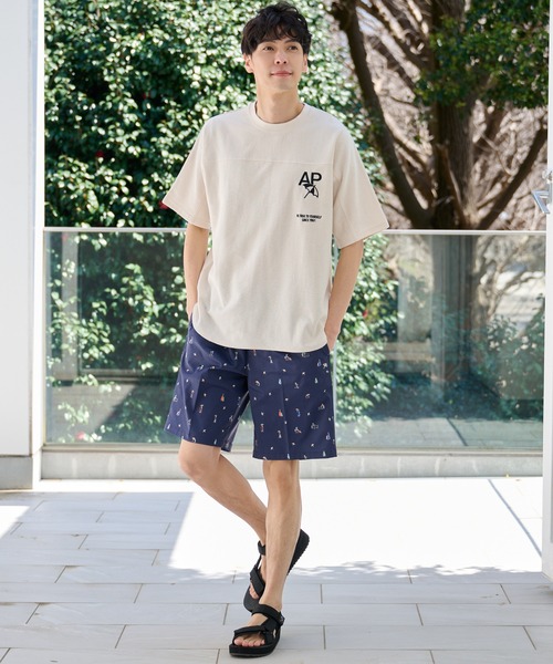 Arnold Palmer（アーノルドパーマー）の「APロゴ シェア フットボール Tシャツ（Tシャツ/カットソー・レディース・ブラック/アイボリー・XS/S/M/L/LL）」の15枚目の写真