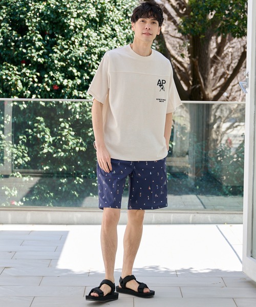 Arnold Palmer（アーノルドパーマー）の「APロゴ シェア フットボール Tシャツ（Tシャツ/カットソー・レディース・ブラック/アイボリー・XS/S/M/L/LL）」の16枚目の写真