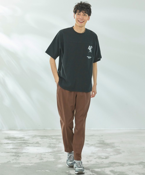 Arnold Palmer（アーノルドパーマー）の「APロゴ シェア フットボール Tシャツ（Tシャツ/カットソー・レディース・ブラック/アイボリー・XS/S/M/L/LL）」の22枚目の写真