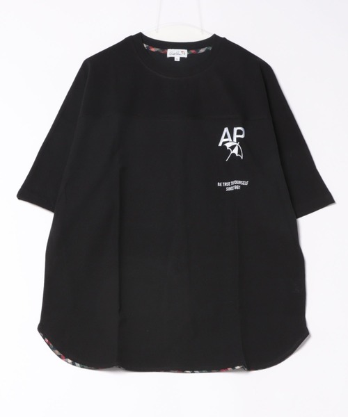 Arnold Palmer（アーノルドパーマー）の「APロゴ シェア フットボール Tシャツ（Tシャツ/カットソー・レディース・ブラック/アイボリー・XS/S/M/L/LL）」の9枚目の写真