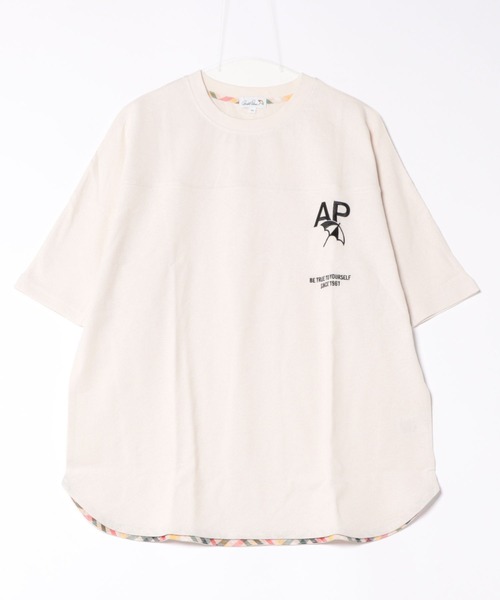 Arnold Palmer（アーノルドパーマー）の「APロゴ シェア フットボール Tシャツ（Tシャツ/カットソー・レディース・ブラック/アイボリー・XS/S/M/L/LL）」の11枚目の写真