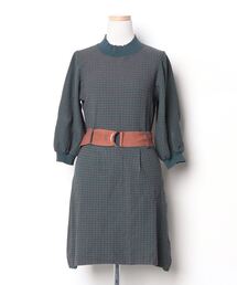 【美品】BUONA GIORNATA ツイード風ワンピース F グレー 古着 NEW YEAR'S SPECIAL ITEM 1年間の感謝を込めた特別なニット