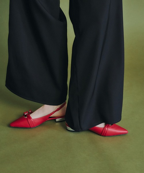et.UNiVER(エトユニベール)の「strap overlay pumps(パンプス・レディース・レッド/シルバー/ブラック/ゴールド・LL/S/M/L)」の11枚目の写真