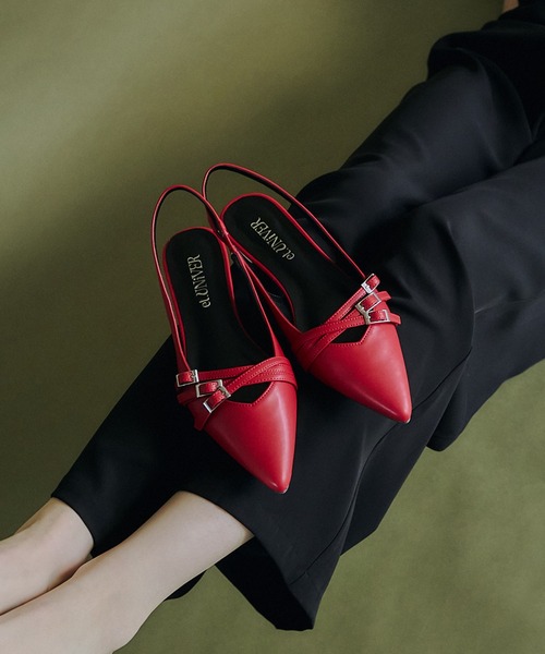 et.UNiVER(エトユニベール)の「strap overlay pumps(パンプス・レディース・レッド/シルバー/ブラック/ゴールド・LL/S/M/L)」の19枚目の写真