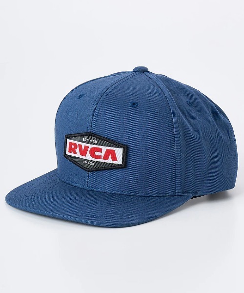 RVCA(ルーカ)の「RVCA メンズ SECURITY SNAPBACK キャップ 【2025年夏モデル】/ルーカロゴワッペンキャップ(帽子)(キャップ・メンズ・ブラック・FREE)」の1枚目の写真