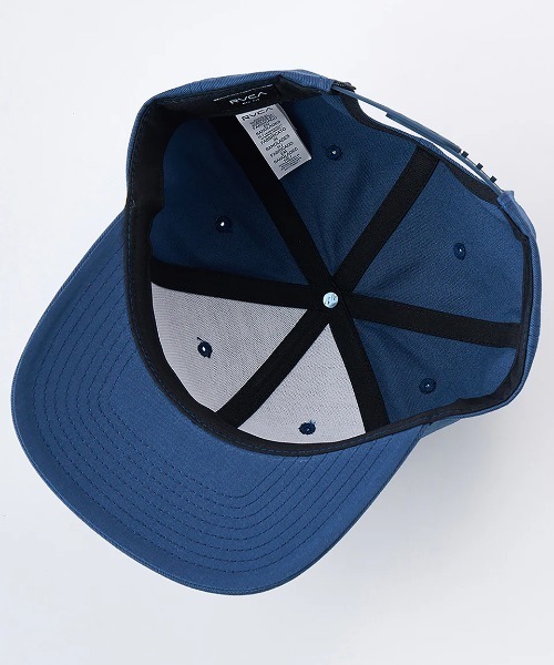 RVCA(ルーカ)の「RVCA メンズ SECURITY SNAPBACK キャップ 【2025年夏モデル】/ルーカロゴワッペンキャップ(帽子)(キャップ・メンズ・ブラック・FREE)」の5枚目の写真