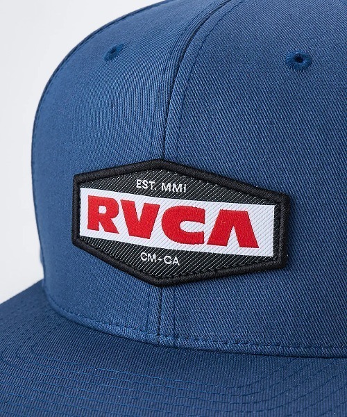RVCA(ルーカ)の「RVCA メンズ SECURITY SNAPBACK キャップ 【2025年夏モデル】/ルーカロゴワッペンキャップ(帽子)(キャップ・メンズ・ブラック・FREE)」の4枚目の写真