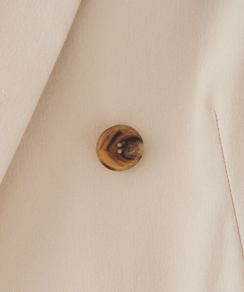 UNTITLED（アンタイトル）の「【セットアップ可能／オンオフ】ラミー混 ダブルブレストジャケット（テーラードジャケット・レディース・オリーブ/ブラウン系その他/ライトベージュ/オフホワイト・42/04/50/48/00/02/03/01/44/46）」の5枚目の写真