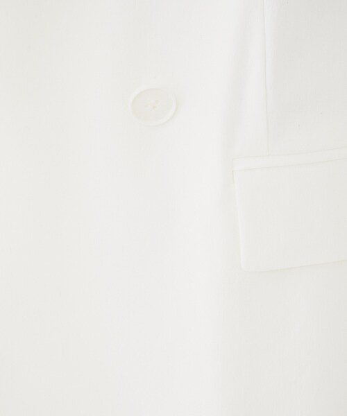 UNTITLED（アンタイトル）の「【セットアップ可能／オンオフ】ラミー混 ダブルブレストジャケット（テーラードジャケット・レディース・オリーブ/ブラウン系その他/ライトベージュ/オフホワイト・42/04/50/48/00/02/03/01/44/46）」の11枚目の写真