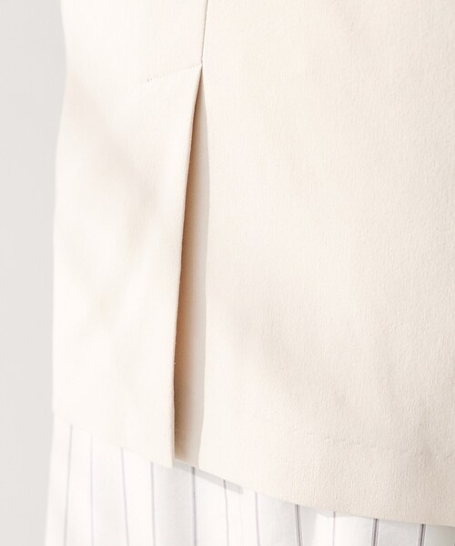 UNTITLED（アンタイトル）の「【セットアップ可能／オンオフ】ラミー混 ダブルブレストジャケット（テーラードジャケット・レディース・オリーブ/ブラウン系その他/ライトベージュ/オフホワイト・42/04/50/48/00/02/03/01/44/46）」の20枚目の写真