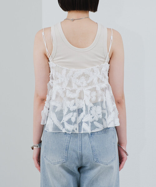 mystic（ミスティック）の「シアーリーフビスチェ（その他トップス・レディース・ピンク/オフホワイト/ブラック/イエロー・FREE）」の12枚目の写真