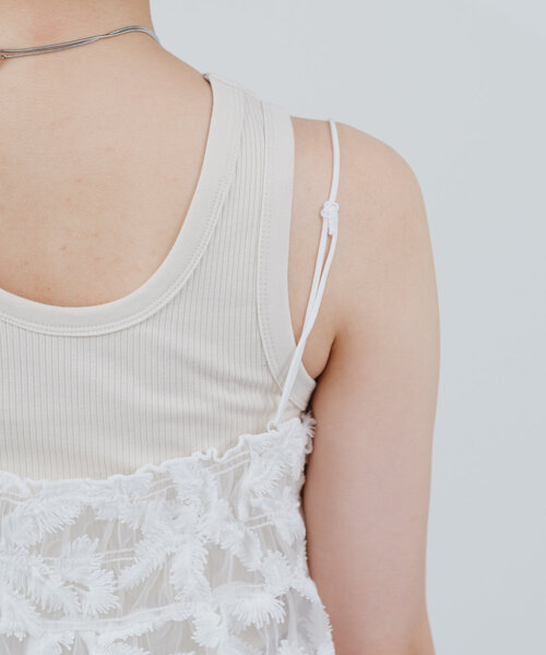 mystic（ミスティック）の「シアーリーフビスチェ（その他トップス・レディース・ピンク/オフホワイト/ブラック/イエロー・FREE）」の14枚目の写真