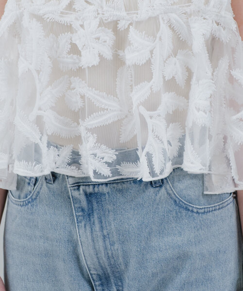 mystic（ミスティック）の「シアーリーフビスチェ（その他トップス・レディース・ピンク/オフホワイト/ブラック/イエロー・FREE）」の17枚目の写真