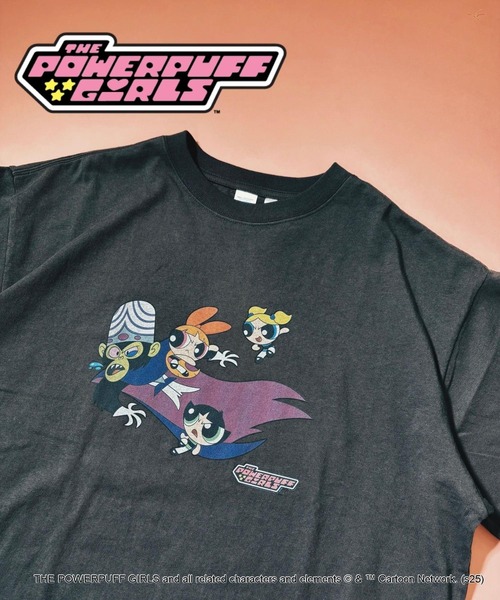 FOREVER 21（フォーエバー トゥエンティーワン）の「【DISCUS（ディスカス）】パワーパフ ガールズTシャツ（UNISEX）（Tシャツ/カットソー・レディース・グレー/ブラック/ホワイト/オフホワイト・FREE）」の4枚目の写真