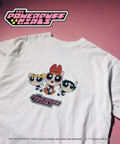 FOREVER 21（フォーエバー トゥエンティーワン）の「【DISCUS（ディスカス）】パワーパフ ガールズTシャツ（UNISEX）（Tシャツ/カットソー・レディース・グレー/ブラック/ホワイト/オフホワイト・FREE）」の2枚目の写真