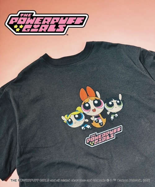 FOREVER 21（フォーエバー トゥエンティーワン）の「【DISCUS（ディスカス）】パワーパフ ガールズTシャツ（UNISEX）（Tシャツ/カットソー・レディース・グレー/ブラック/ホワイト/オフホワイト・FREE）」の3枚目の写真