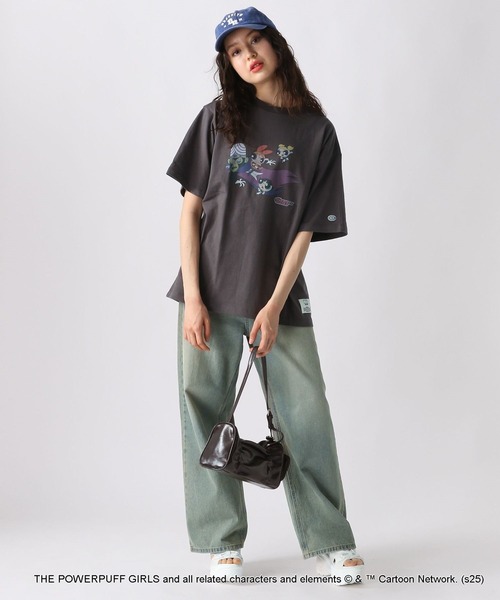 FOREVER 21（フォーエバー トゥエンティーワン）の「【DISCUS（ディスカス）】パワーパフ ガールズTシャツ（UNISEX）（Tシャツ/カットソー・レディース・グレー/ブラック/ホワイト/オフホワイト・FREE）」の5枚目の写真