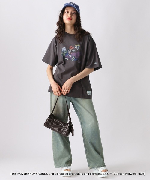 FOREVER 21（フォーエバー トゥエンティーワン）の「【DISCUS（ディスカス）】パワーパフ ガールズTシャツ（UNISEX）（Tシャツ/カットソー・レディース・グレー/ブラック/ホワイト/オフホワイト・FREE）」の6枚目の写真