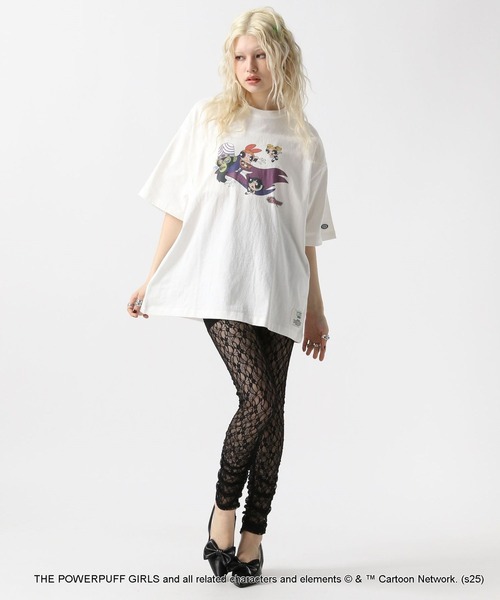FOREVER 21（フォーエバー トゥエンティーワン）の「【DISCUS（ディスカス）】パワーパフ ガールズTシャツ（UNISEX）（Tシャツ/カットソー・レディース・グレー/ブラック/ホワイト/オフホワイト・FREE）」の13枚目の写真