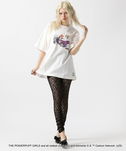 FOREVER 21（フォーエバー トゥエンティーワン）の「【DISCUS（ディスカス）】パワーパフ ガールズTシャツ（UNISEX）（Tシャツ/カットソー・レディース・グレー/ブラック/ホワイト/オフホワイト・FREE）」の15枚目の写真