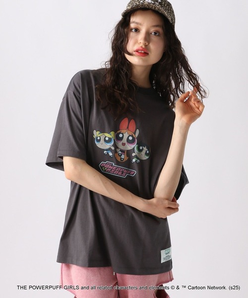 FOREVER 21（フォーエバー トゥエンティーワン）の「【DISCUS（ディスカス）】パワーパフ ガールズTシャツ（UNISEX）（Tシャツ/カットソー・レディース・グレー/ブラック/ホワイト/オフホワイト・FREE）」の21枚目の写真