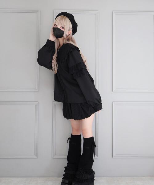Whinny(ホワイニー)の「Whinny/ぷあぷあ綿雲もぐもぐブラウス(シャツ/ブラウス・レディース・ブラック/ホワイト/サックスブルー・FREE)」の16枚目の写真