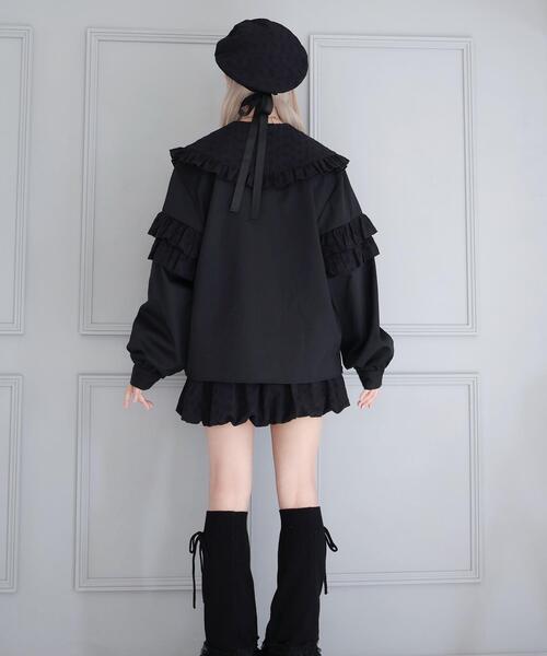 Whinny(ホワイニー)の「Whinny/ぷあぷあ綿雲もぐもぐブラウス(シャツ/ブラウス・レディース・ブラック/ホワイト/サックスブルー・FREE)」の21枚目の写真