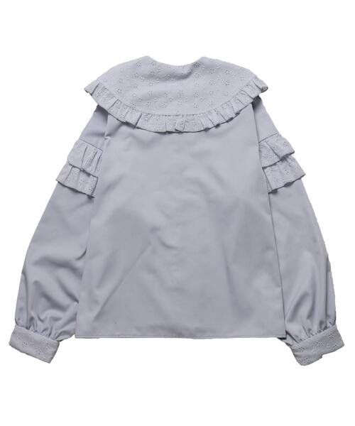 Whinny(ホワイニー)の「Whinny/ぷあぷあ綿雲もぐもぐブラウス(シャツ/ブラウス・レディース・ブラック/ホワイト/サックスブルー・FREE)」の21枚目の写真