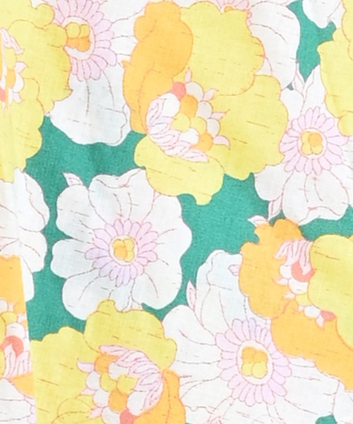 Ocean&Ground（オーシャン&グラウンド）の「レトロフラワー浴衣ミニ丈ワンピース（浴衣・キッズ・グリーン/レッド・90/100/110/120/130/140）」の12枚目の写真