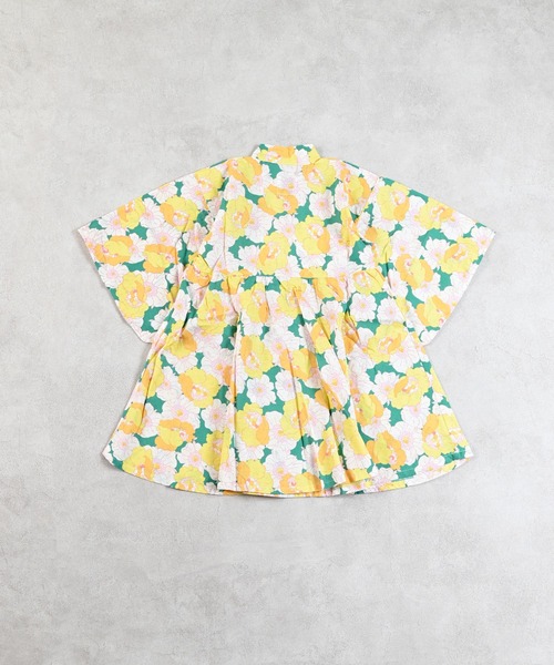 Ocean&Ground（オーシャン&グラウンド）の「レトロフラワー浴衣ミニ丈ワンピース（浴衣・キッズ・グリーン/レッド・90/100/110/120/130/140）」の19枚目の写真