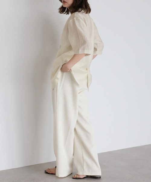 セール】ライトシアーハーフスリーブジャケット【動画あり