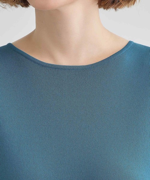 grove（グローブ）の「【嬉しい機能付き】やわらかドライタッチフレンチスリーブニット（ニット/セーター・レディース・ベージュ/オレンジ/ブラック/ブルーグリーン/オフホワイト/ホワイト系5・02/03/01/04/05）」の21枚目の写真