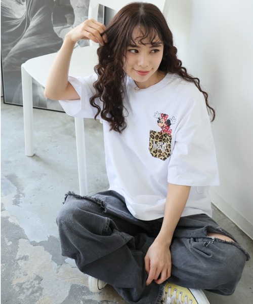 LOVE BOAT(ラブ・ボート)の「Disney×LOVEBOAT Tシャツ(Tシャツ/カットソー・レディース・ブラック/ブラック系その他2/ホワイト系その他2/ブラック系その他/ホワイト/ホワイト系その他・S/M/L)」の10枚目の写真