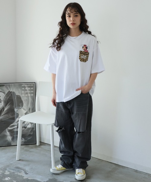 LOVE BOAT(ラブ・ボート)の「Disney×LOVEBOAT Tシャツ(Tシャツ/カットソー・レディース・ブラック/ブラック系その他2/ホワイト系その他2/ブラック系その他/ホワイト/ホワイト系その他・S/M/L)」の9枚目の写真