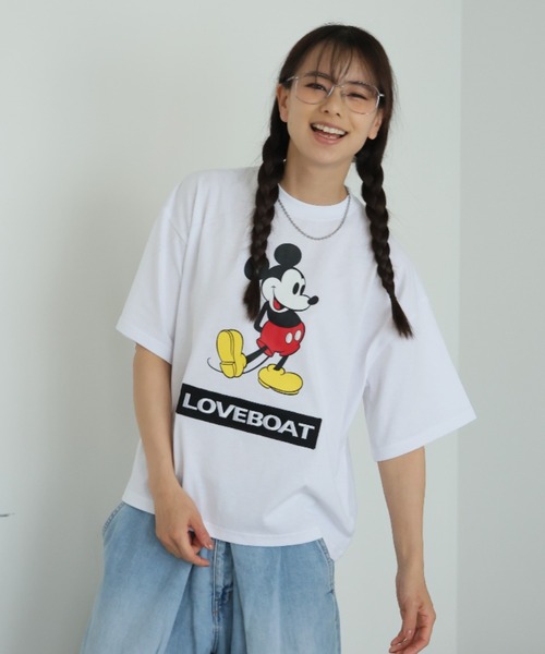 LOVE BOAT(ラブ・ボート)の「Disney×LOVEBOAT Tシャツ(Tシャツ/カットソー・レディース・ブラック/ブラック系その他2/ホワイト系その他2/ブラック系その他/ホワイト/ホワイト系その他・S/M/L)」の14枚目の写真
