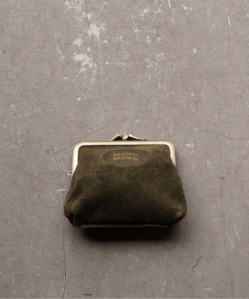 BrownBrown ガマ口　ウォレット　スウェード Gamaguchi wallet – BrownBrown