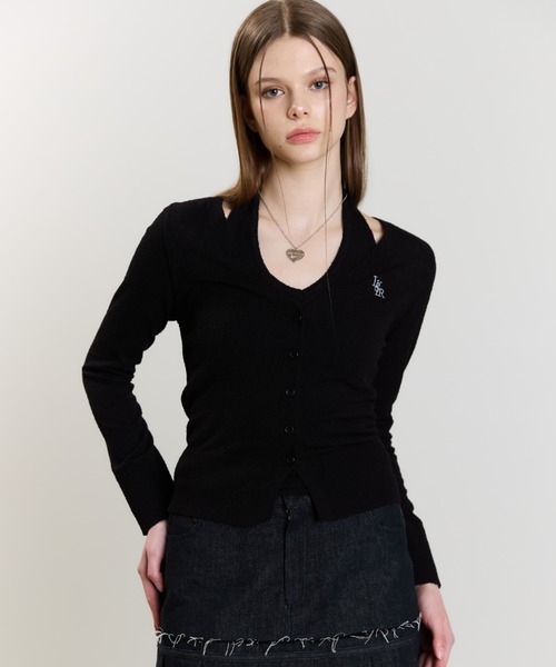 カーディガン LVTR HALTERNECK CARDIGAN SET レディース セール】LVTR HALTERNECK CARDIGAN SET（カーディガン/ボレロ