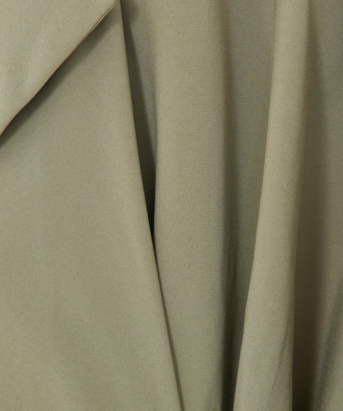 qualite（カリテ）の「【撥水/接触冷感】ボックスタックダブルジャケット（トレンチコート・レディース・アイボリー/カーキ・38/36）」の13枚目の写真