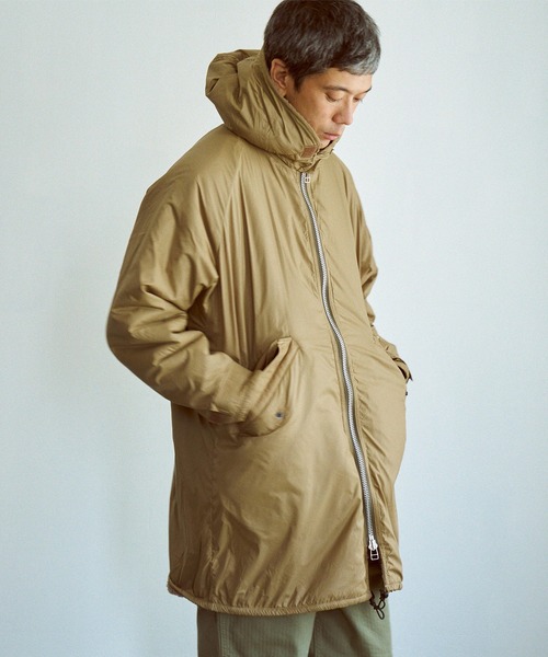 OMNIGOD mens / オムニゴッド ] クリーミーライト フードデットコート