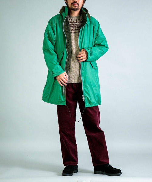 OMNIGOD mens / オムニゴッド ] クリーミーライト フードデットコート